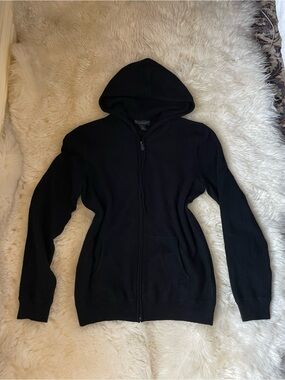 Sold out Bloomingdale’s black cashmere men’s zip up hoodie